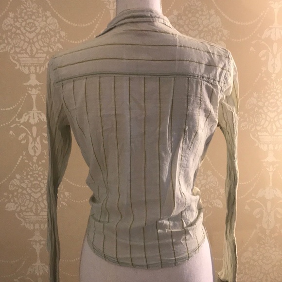 Girl Krazy Light Green Button Down Top - Picture 4 of 6